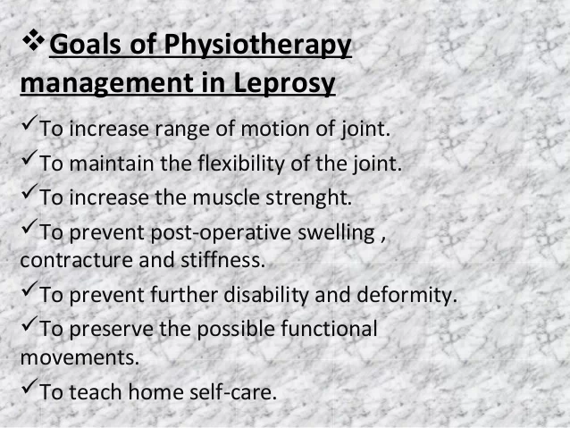 Physiotherapy Treatment in Leprosy