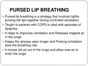 Pursed Lip breathing-exercise