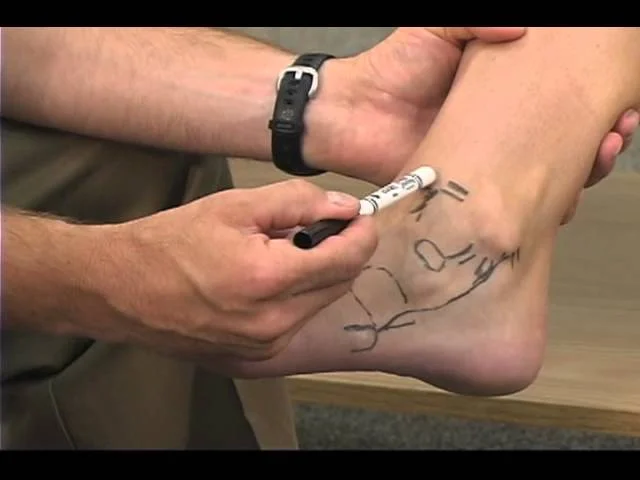 Ankle and foot examination