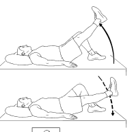 Straight leg raising exercise (SLR)
