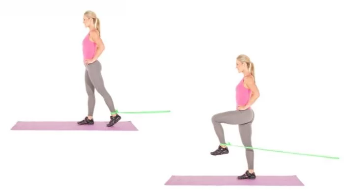 Standing hip resisted exercise
