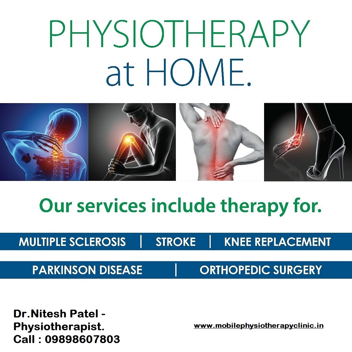 Home Visit Physiotherapy Treatment Bapunagar, Vastral,Nikol,Amaraiwadi
