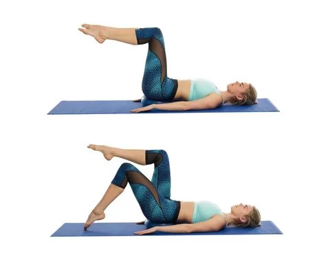 Supine Toe Tap exercise