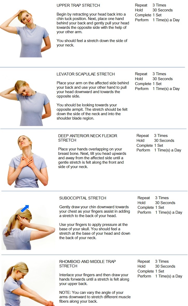Neck pain stretches