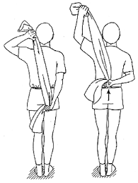 Shoulder Towel Stretching exercise