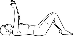 Supine supported flexion exercise