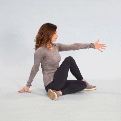 Seated spinal twist 