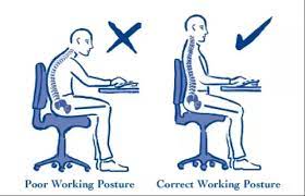 correct working posture to prevent neck muscle tightness