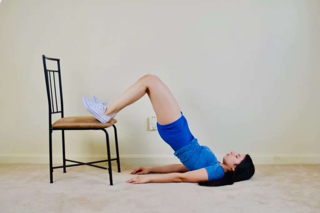 Bridging exercise with Elevated Feet
