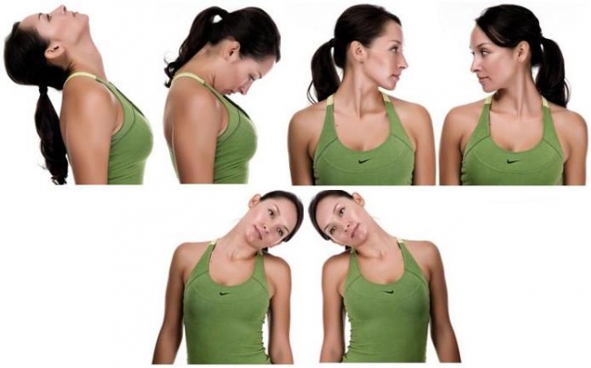 Active neck exercise