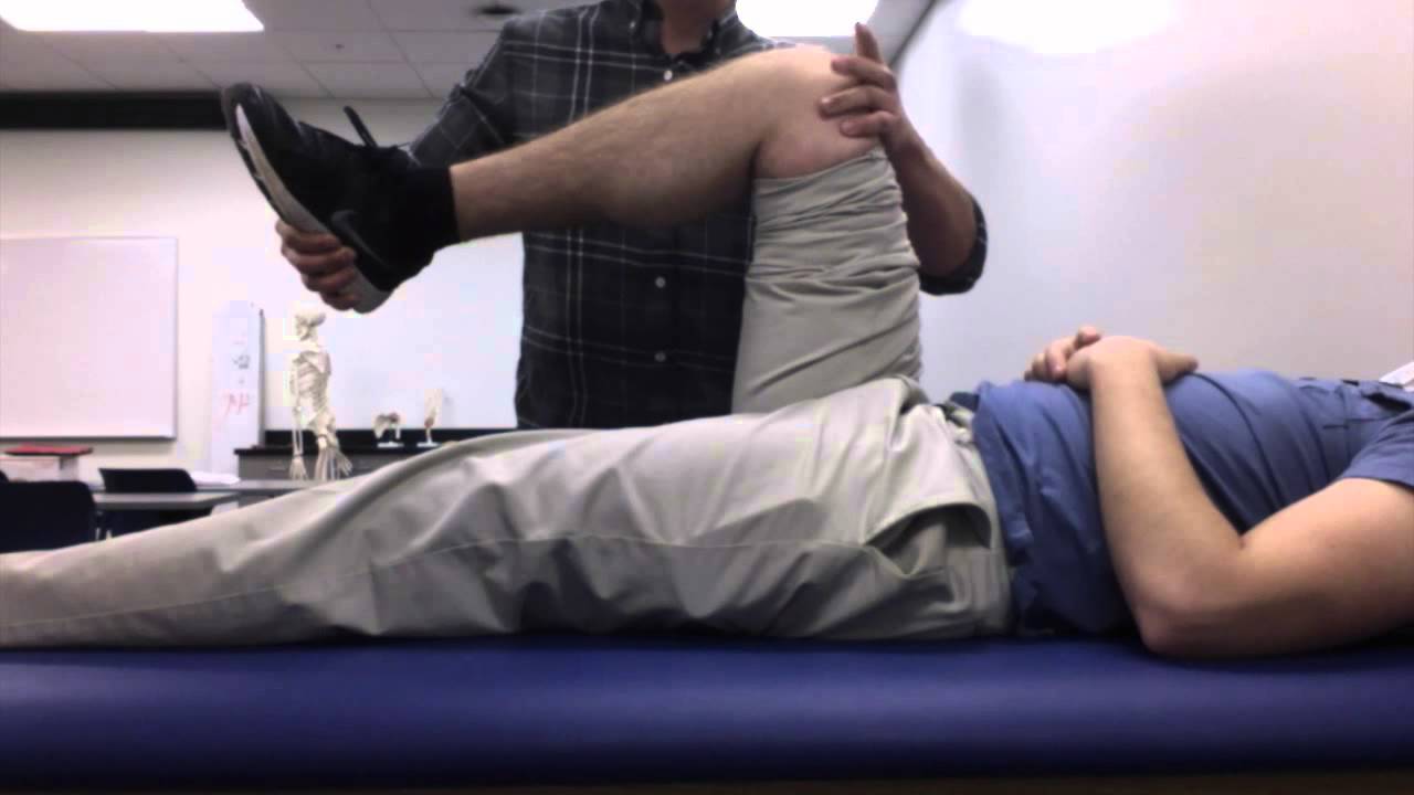 Mediopatellar plica test of knee