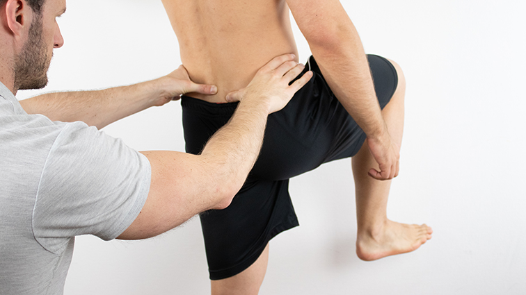 Gillet’s test for the sacroiliac joint involvement: