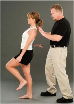 One - leg standing lumbar extension test