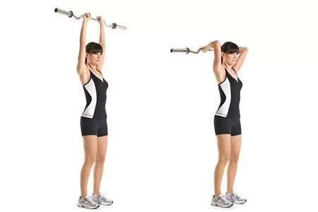 Overhead Extension with Barbell