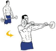 Barbell front raise