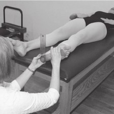 Tibial torsion test in the supine position