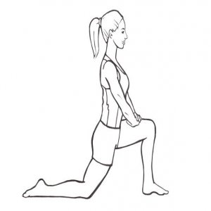 Lunging Hip Flexor Stretch