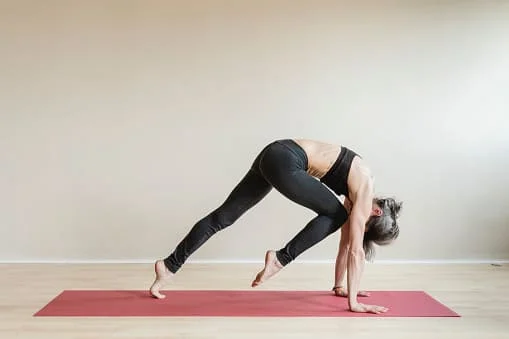 Three-Legged Downward-Facing Dog Knee to Nose