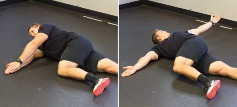 Side-lying thoracic rotation