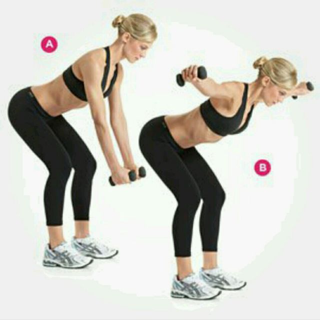 Dumbbell Bent-over Lateral Raise