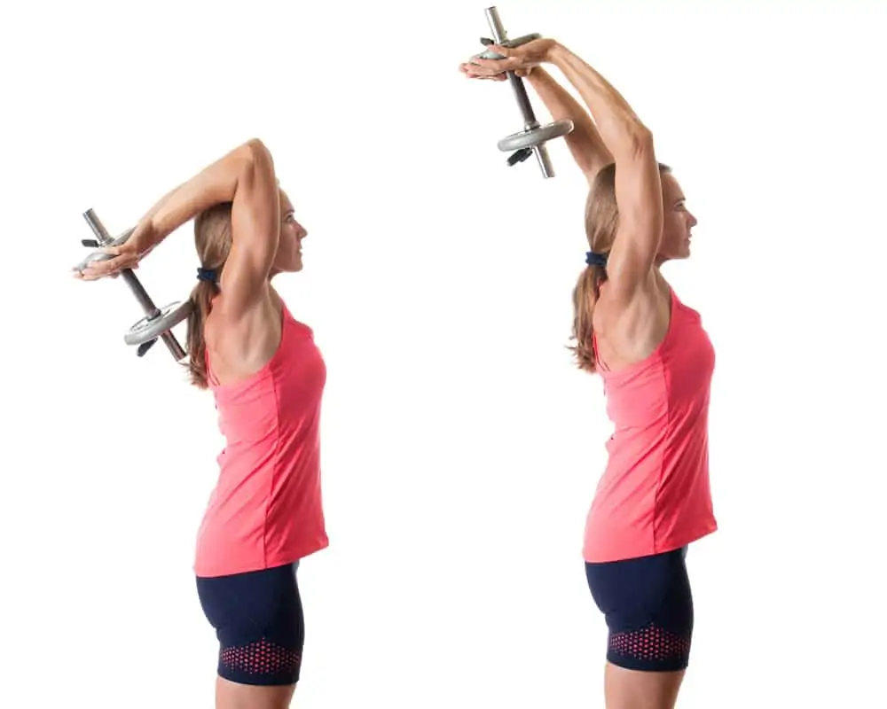 Overhead movements with weights