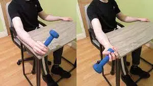 resisted forearm supination and pronation