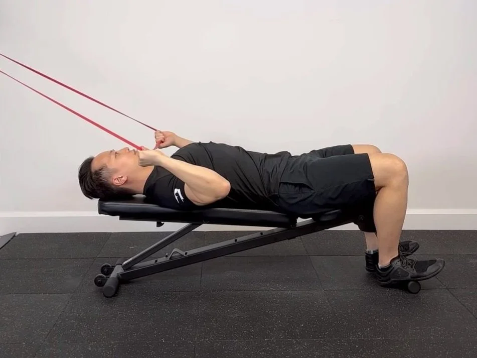 Supine lat pull down