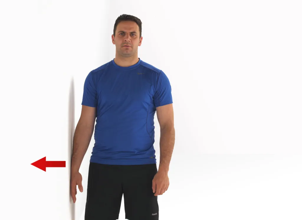 abduction  of the shoulder in static position