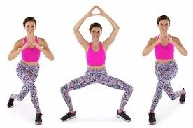squat to curtsy lunge