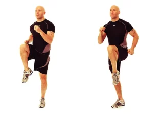 High-knee-exercise