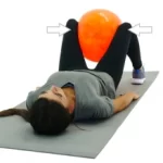 A supine ball squeezes