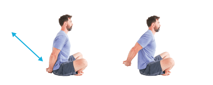 Extension of Clasped Hands with Shoulder Extension