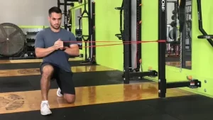 Pallof Press Half kneel pall of press