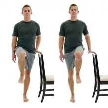 Hip flexion exercise