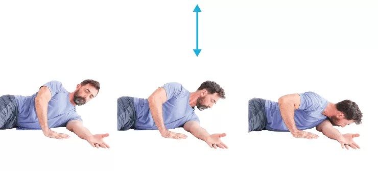 L-Arm Stretch: Adduction to the side