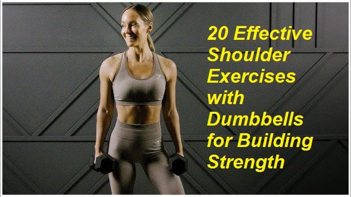 Shoulder exercise with dumbells