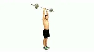 Overhead Barbell Triceps Extension with standing