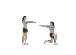 front lunge with twist