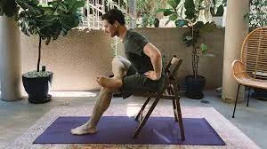 seated pigeon stretch