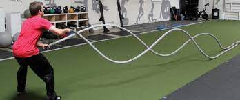 unilateral battle rope waves