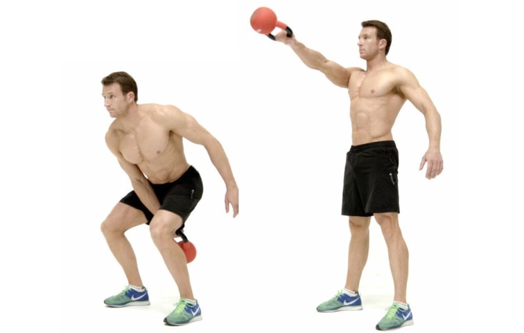 Kettlebell Front Raise With One Arm