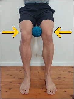Squat with Ball Squeeze