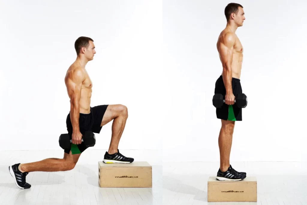 Reverse Lunge with Dumbbells