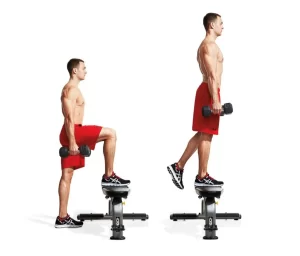 Step-up with Dumbbells