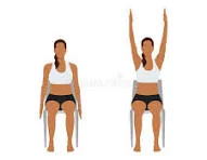 Chair Raised Hands Pose