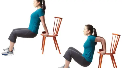 chair dips exercise