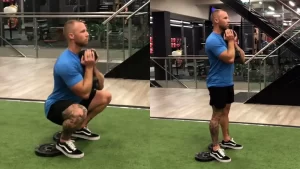 heel elevated hack squat workout