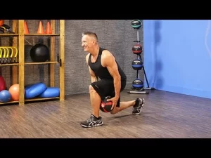 Lunge With Medicine Ball Pass