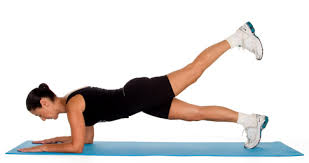 Plank with leg raise