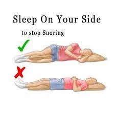 Position of sleep and snoring